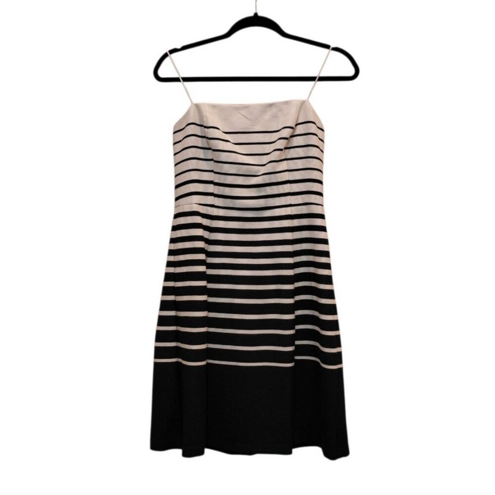 Trina Turk‎ Kenzie Strapless Desert Striped Mini Dress Sz 4 Pleated